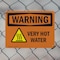Signmission Hot Surface Sign, 10 in H x 14 in W, Plastic, Very Hot Water With Symbol OS-2PACK-WS-P-1014-L-12449 - alternate 3